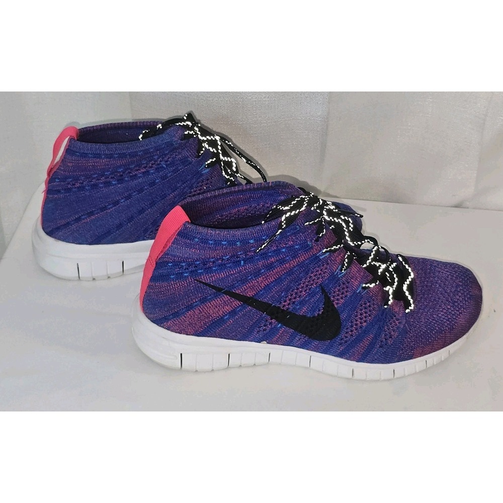 Nike Women Shoe Free Flyknit Chukka Size 7.5 Running Athletic Sneaker 639699-600